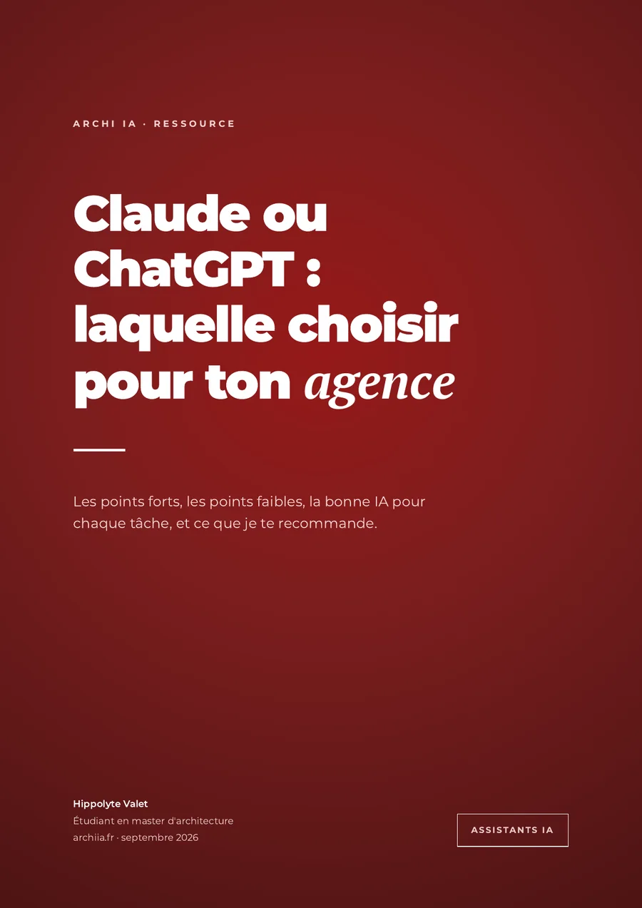 Couverture du guide « Claude ou ChatGPT : laquelle choisir pour votre agence »