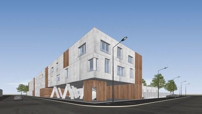 Maquette, logements collectifs en bois
