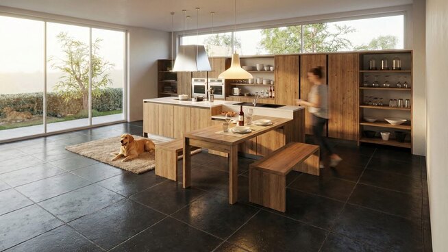 Rendu, cuisine, projet intérieur