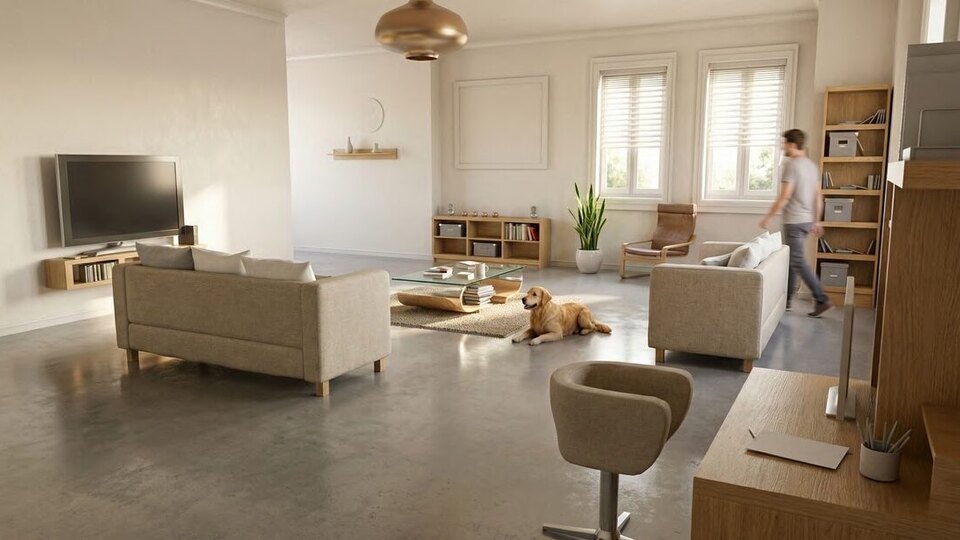 Rendu, séjour, projet intérieur