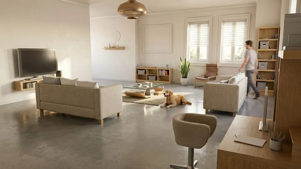 Rendu, séjour, projet intérieur