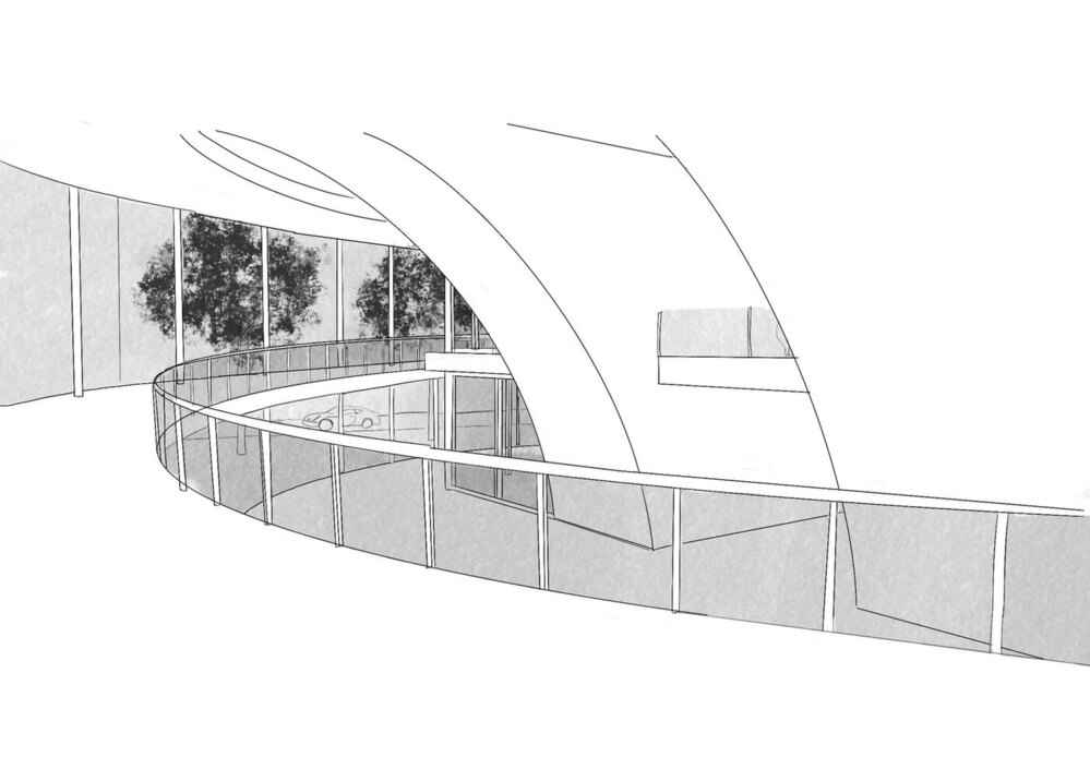 Maquette, passage sous voûte, espace public